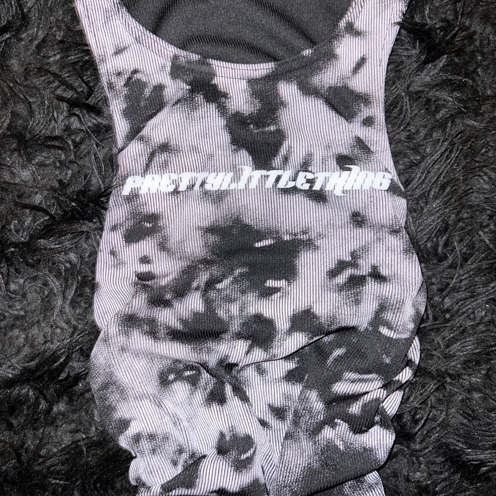 Prettylittlething - Rouched Racer Mini Dress - Picture 2 of 2